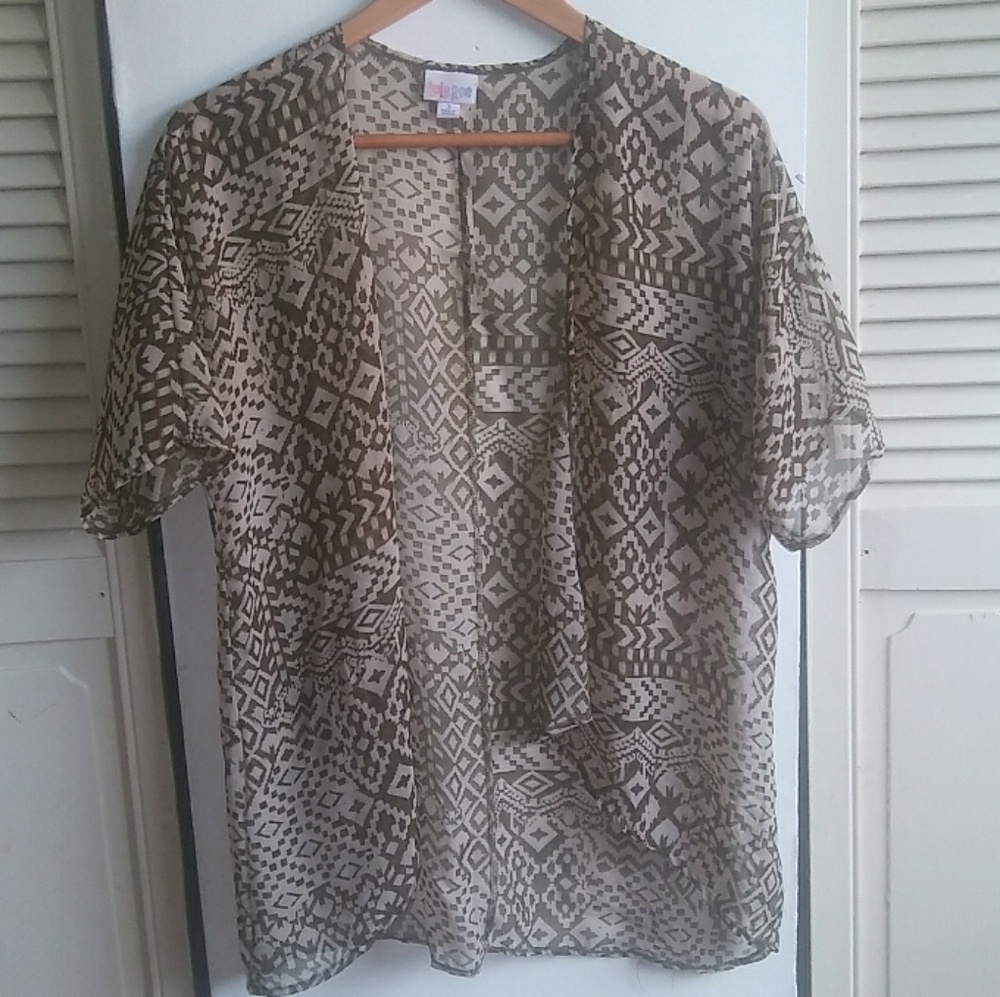 Lularoe Green Kimono size 3